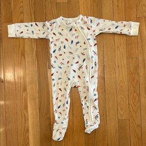 Joules Leaf Design Footie - Peter Rabbit